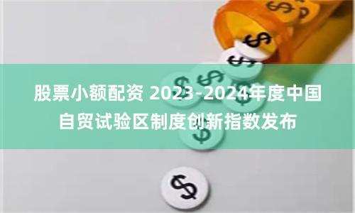 股票小额配资 2023-2024年度中国自贸试验区制度创新指数发布